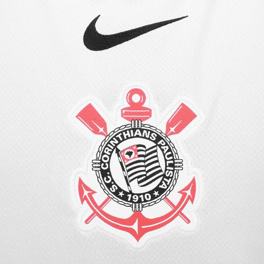 Camisa Corinthians 25/26  Torcedor Masculina - Branco+Preto