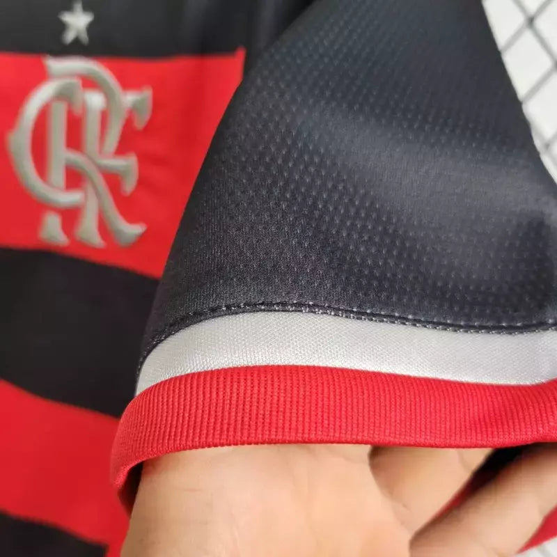 Camisa Flamengo I Home 2024/25 Masculino Vermelho e Preto