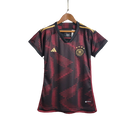 Camisa Alemanha Away Adidas Torcedor 2022/23 Feminina Vermelho Vinho e Preto