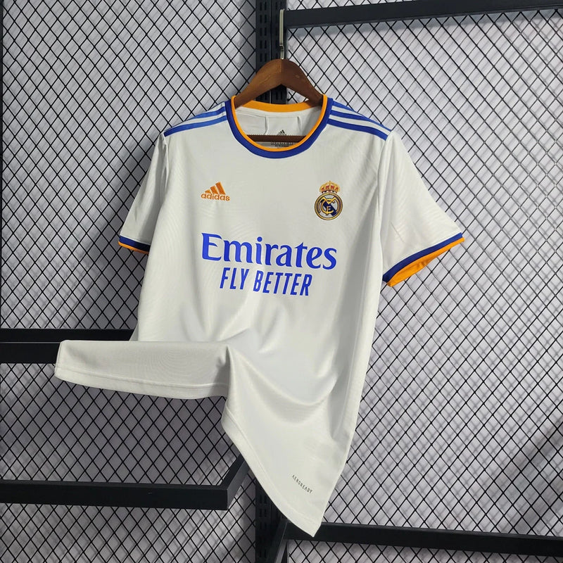 Camisa Real Madrid I Home 2021/22 Masculino Branco