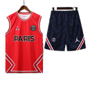 Conjunto Regata PSG 22/23 Jordan - Vermelho+Azul