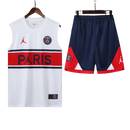 Conjunto Regata PSG 22/23 Jordan - Branco+Vermelho+Azul