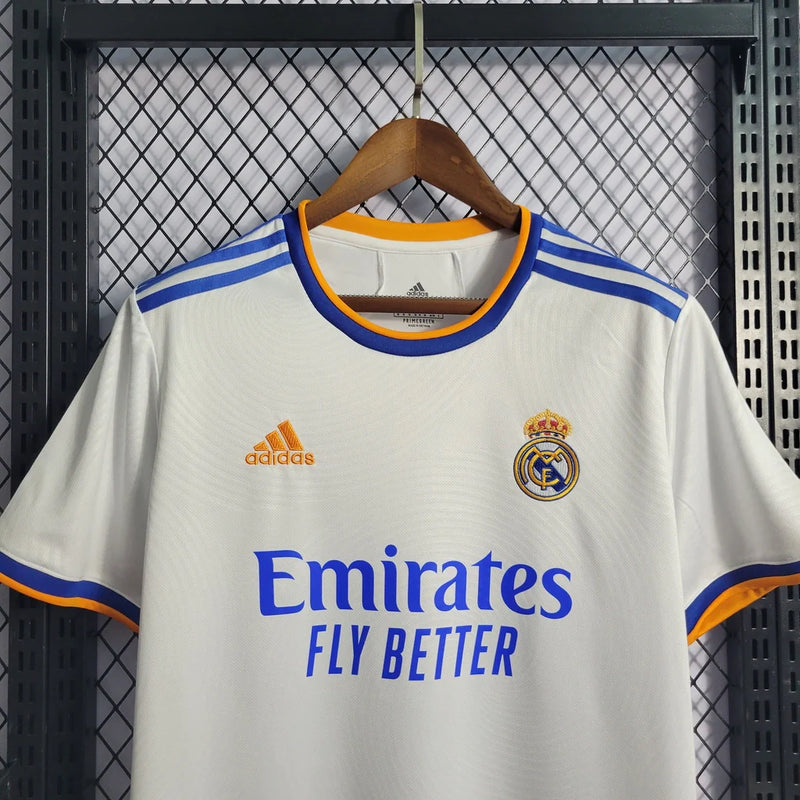 Camisa Real Madrid I Home 2021/22 Masculino Branco