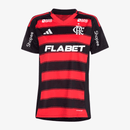 Camisa Feminina Adidas Flamengo 2025/26 I Com Patrocínios