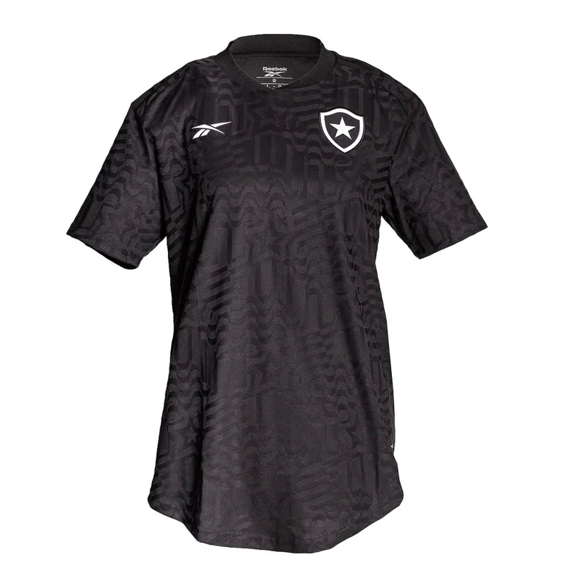 Camisa Botafogo l 23/24 Torcedor Feminina- Preta e Branca