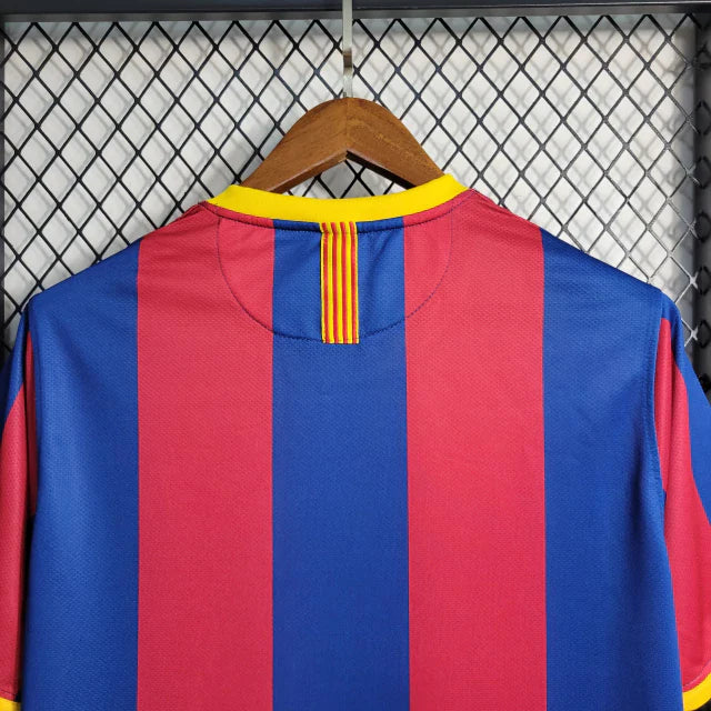 Camisa Barcelona Retrô I Home 2010/11 Torcedor Nike Masculino Vermelho e Azul