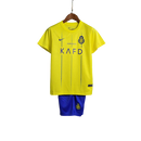 Kit Infantil Al Nassr Home 23/24 - Nike - Amarelo