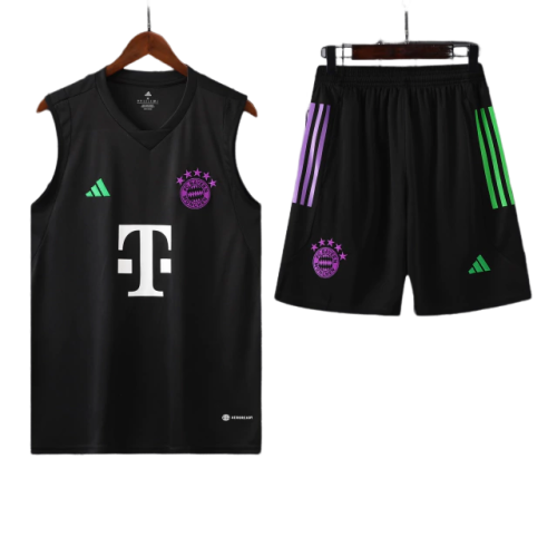 Conjunto Regata FC Bayern 23/24 Adidas - Preto