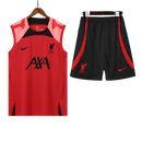 Conjunto Regata Liverpool Training 22/23 Nike - Preto+Vermelho