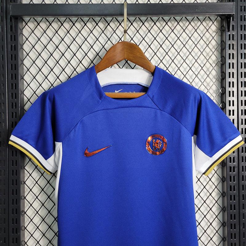 Kit Infantil Chelsea Home 23/24 - Nike - Azul