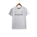 Camisa PSG x Balmain 2023/24 White Refletiva- Branco