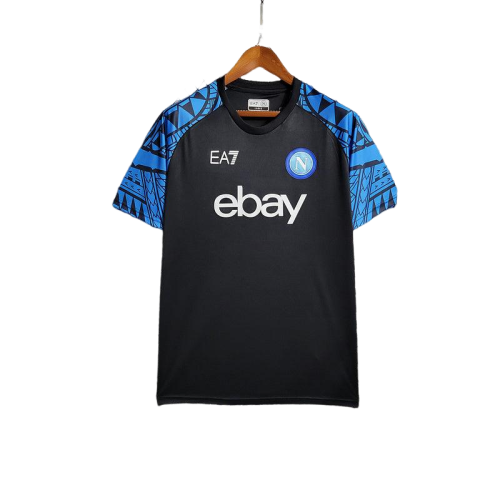 Camisa Napoli Treino EA7 2023/24 Torcedor Preto