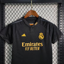 Kit Infantil Real madrid Away 23/24 - Adidas- Preta