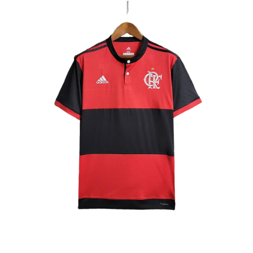 Camisa Flamengo I Home Retrô 2017/18  Masculina - Vermelho