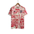 Camisa Japão Adidas torcedor 2023/24 edição especial Masculino Vermelho e Branco