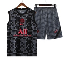 Conjunto Regata Paris Saint Germain Training 2021/22 Nike - Cinza Escuro