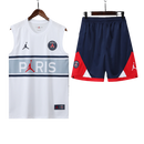 Conjunto Regata PSG 22/23 Jordan - Branco+Cinza+Azul