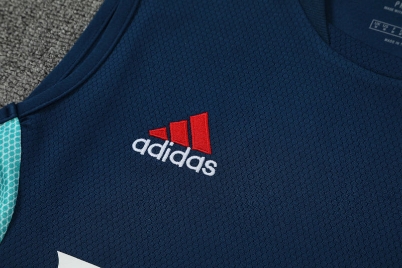 Conjunto Regata Arsenal Training 2022/23 Adidas - Azul