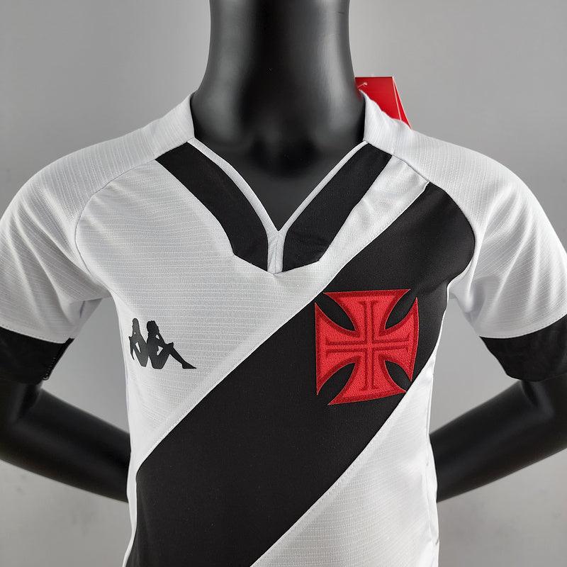 Conjunto Infantil Vasco Away Kappa 2022/23 - Branco