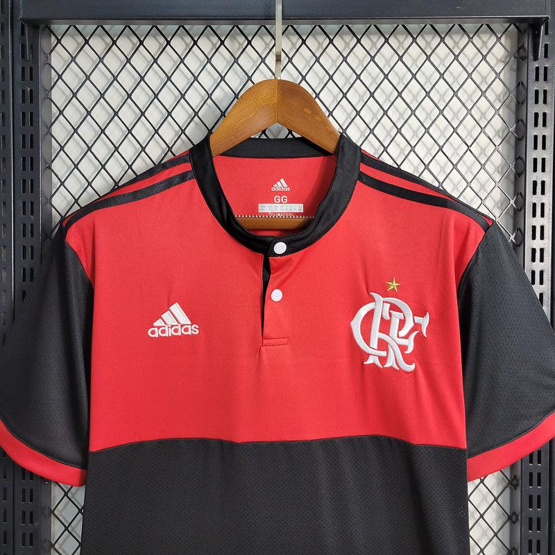 Camisa Flamengo I Home Retrô 2017/18  Masculina - Vermelho