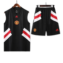 Conjunto Regata Manchester United 23/24 Adidas - Preto