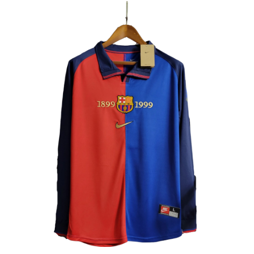 Camisa Barcelona Centenário 1999/00 Manga Longa - Nike