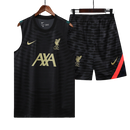 Conjunto Regata Liverpool 22/23 Nike - Preto+Dourado