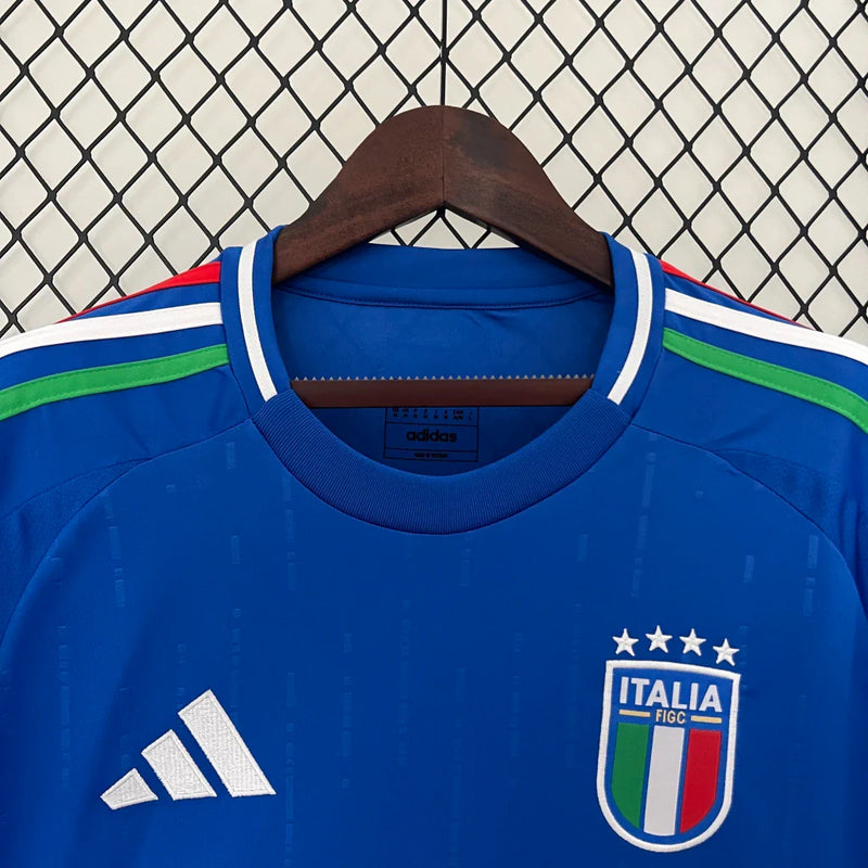 Camisa Seleção Itália I Home Adidas Torcedor 2024/25 Masculino Azul