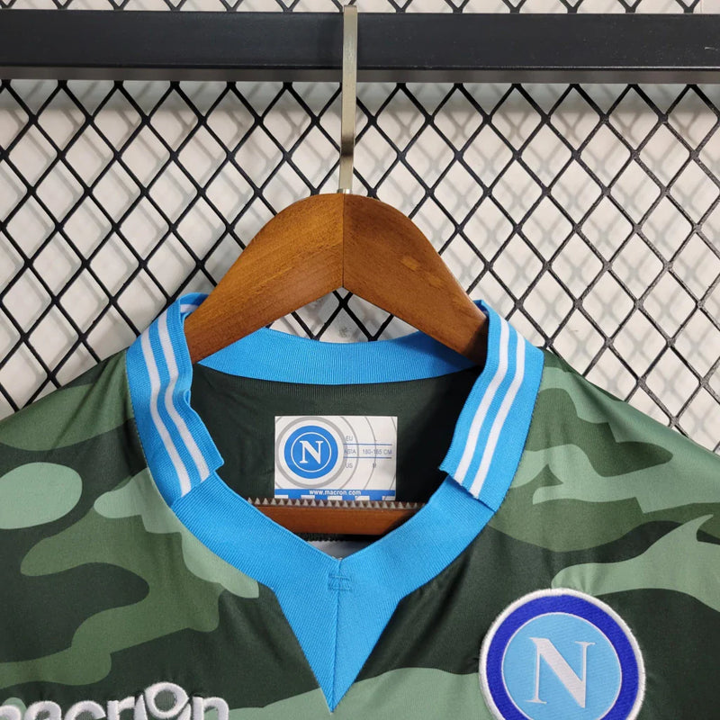 Camisa Napoli Retrô Macron 13/14 Verde