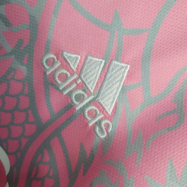 Camisa Real Madrid Dragon Pink Adidas Torcedor 2023/24 Rosa