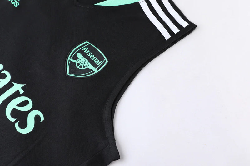 Conjunto Regata Arsenal Training 2022/23 Adidas - Preto