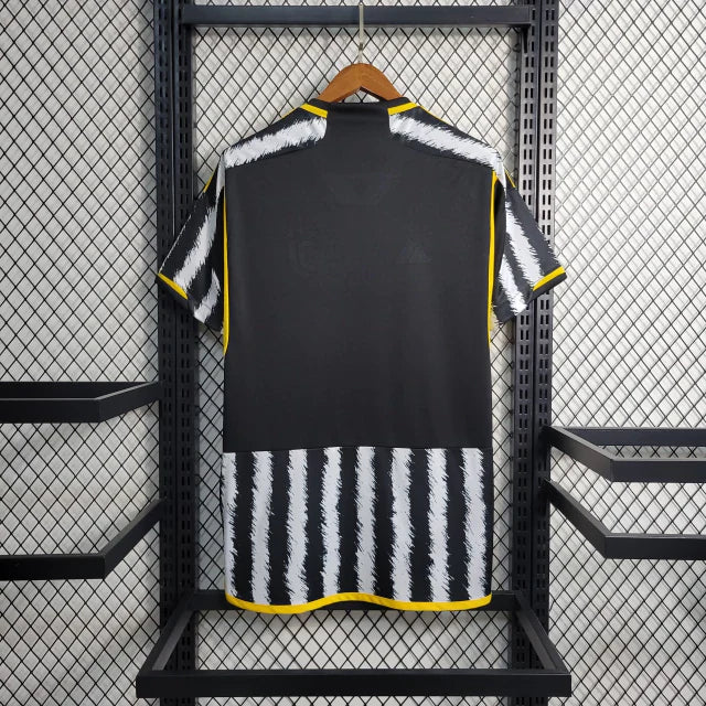 Camisa Juventus I Adidas Torcedor 23/24  Masculino - Preto e Branco