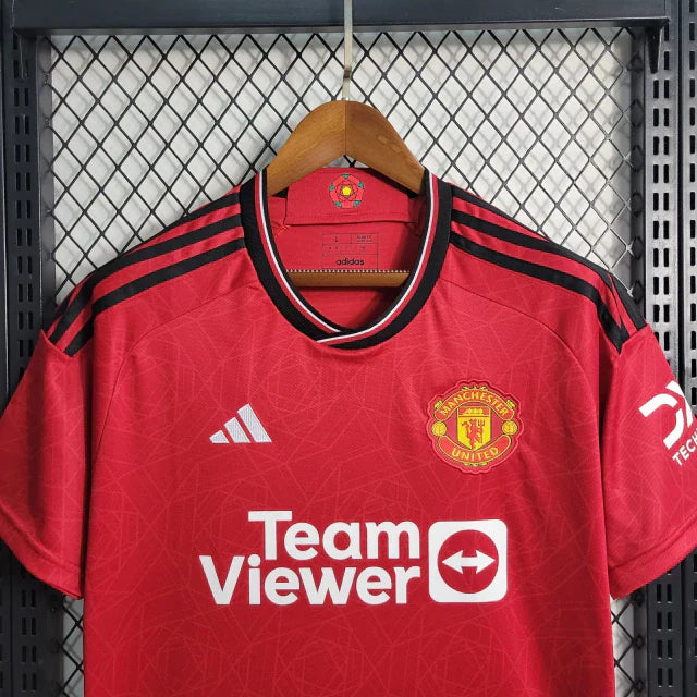 Camisa Manchester United Home 23/24 - Torcedor Adidas Masculina - Vermelho