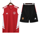 Conjunto Regata Manchester United 22/23 Adidas - Vermelho