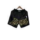 Shorts NBA Lakers 23/24 Casual - Nike - Branco - Preto - Amarelo - Azul