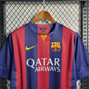 Camisa Retro Barcelona I Home 2014/15 Masculino Azul e Grená