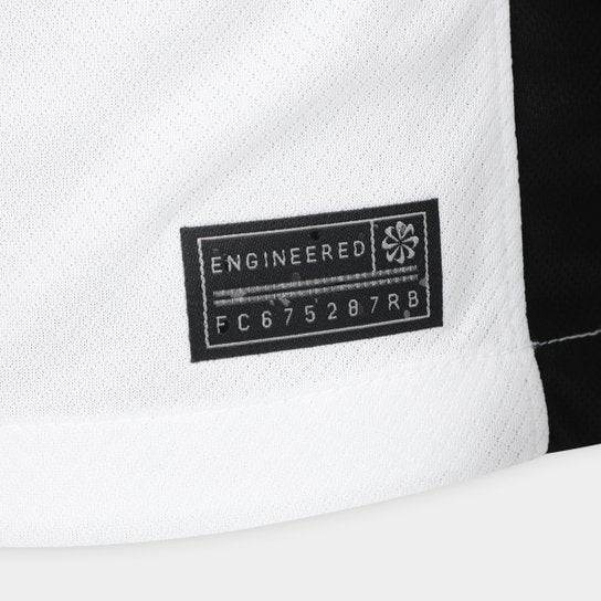 Camisa Corinthians 25/26  Torcedor Masculina - Branco+Preto