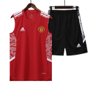 Conjunto Regata Manchester United 22/23 Adidas - Vermelho+Preto