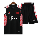 Conjunto Regata FC Bayern 22/23 Adidas - Preto+Vermelho