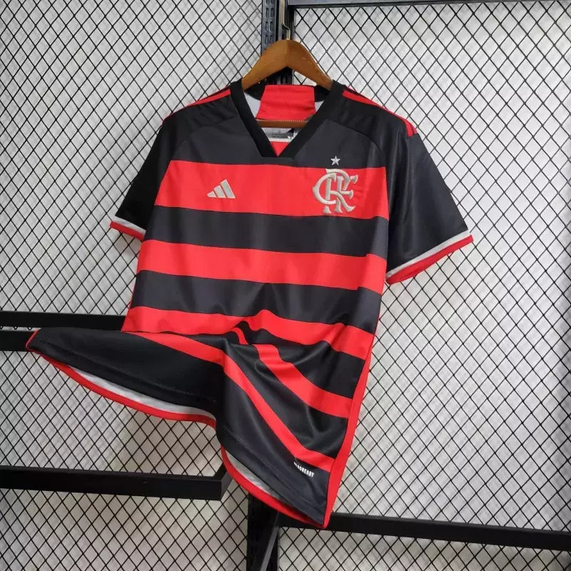 Camisa Flamengo I Home 2024/25 Masculino Vermelho e Preto