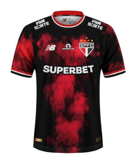 Camisa São Paulo Third 2024/ 25 Masculino Vermelha