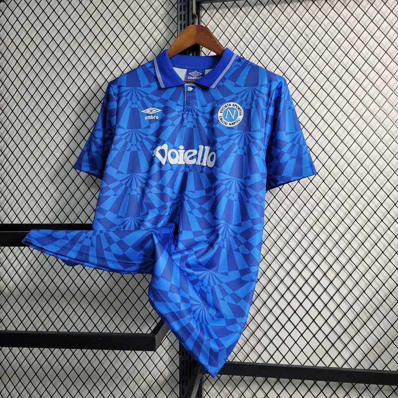 Camisa Retrô Napoli Umbro 91/93 Masculino Azul