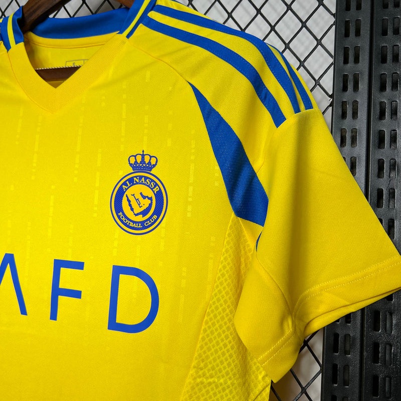 Camisa Al-Nassr I Home Torcedor 2024/25 Masculino Amarelo