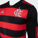 Camisa Flamengo Manga Longa I Home 2024/25 Vermelho e Preto