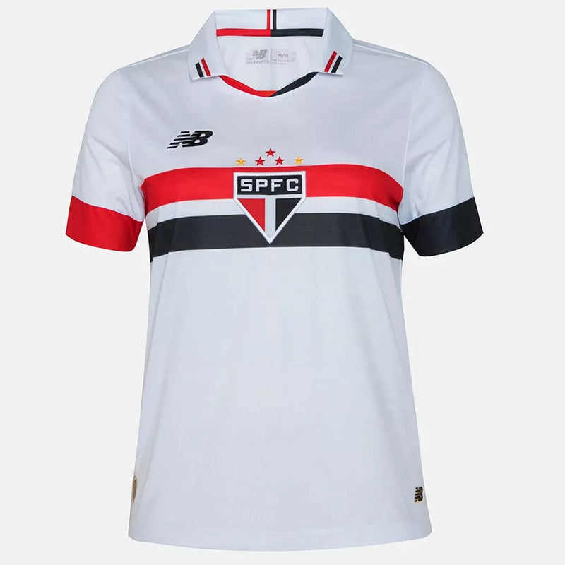 Camisa São Paulo 2024 Feminina Torcedor Branco