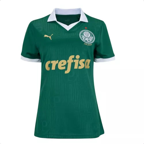 Camisa Palmeiras I Puma Torcedor 2024/25 Feminina Verde