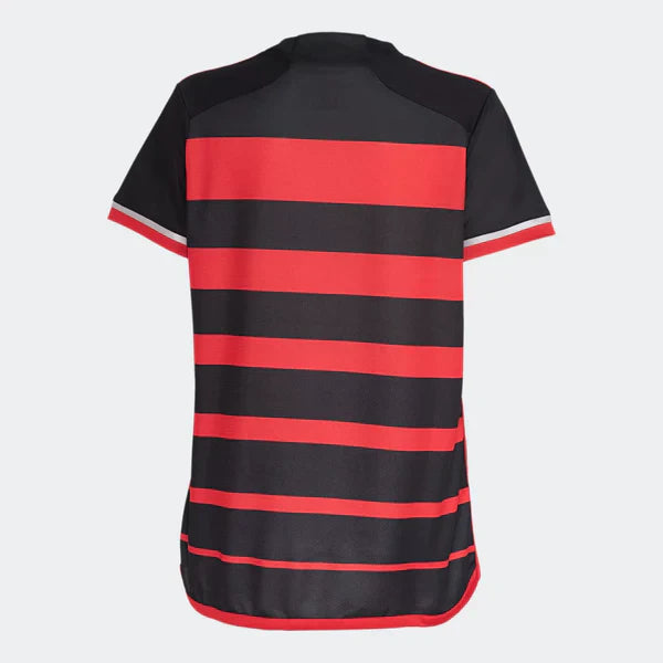 Camisa Flamengo I Home 2024/25  Torcedor Feminino Preto e vermelho