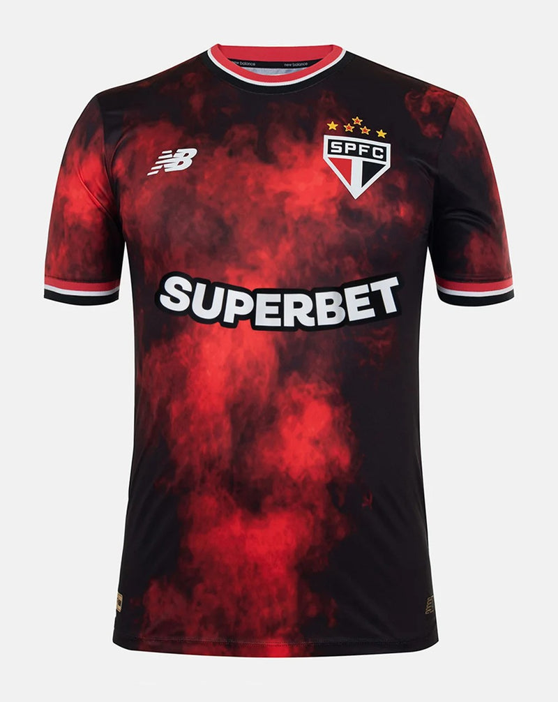 Camisa São Paulo Third 2024/ 25 Masculino Vermelha