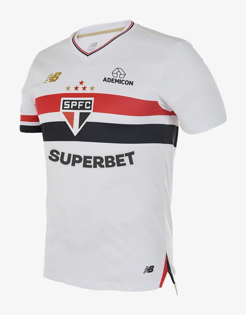 Camisa São Paulo Home 2025/26 Masculino Branco