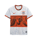 Camisa Corinthians Edição Especial 2023/24 Torcedor Masculina - Branca e Laranja